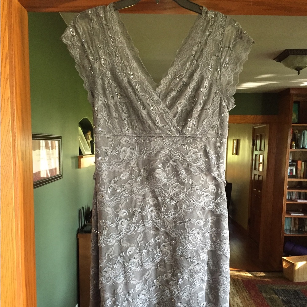 Stunning Gray Lace Dress